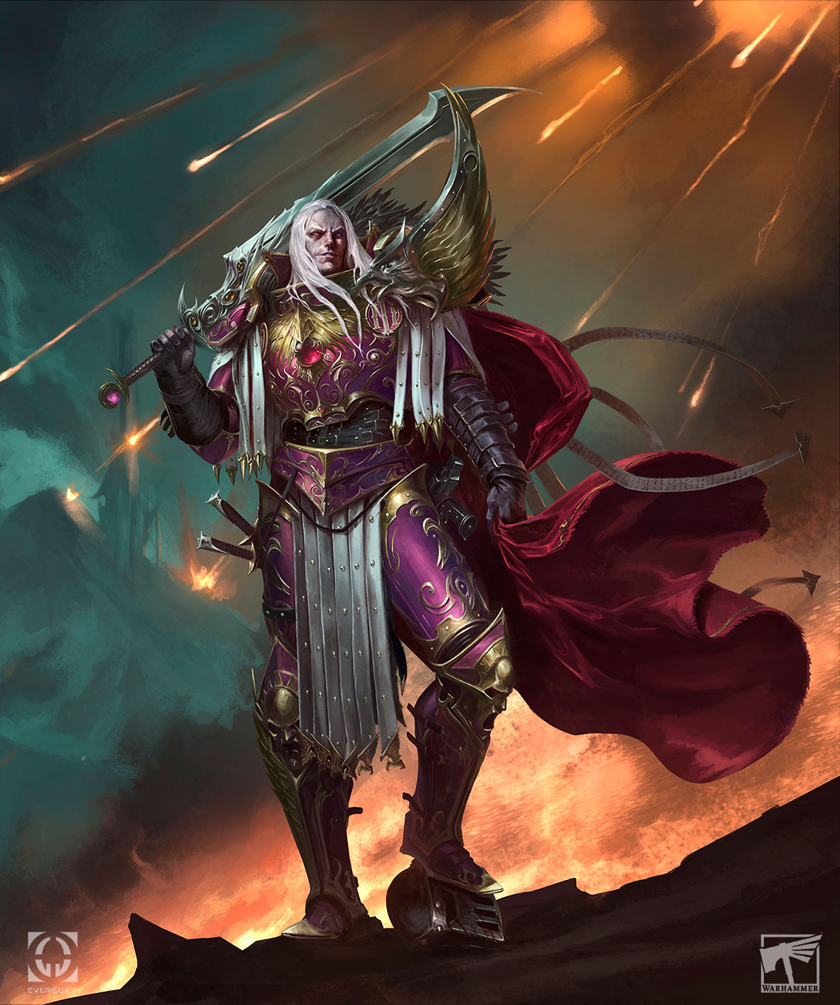 Fulgrim Art By Alvaro Jim nez 40K Gallery