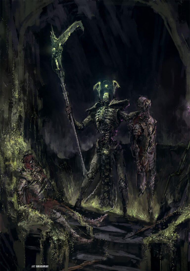 Necron Lord by Dmitry Brushray 