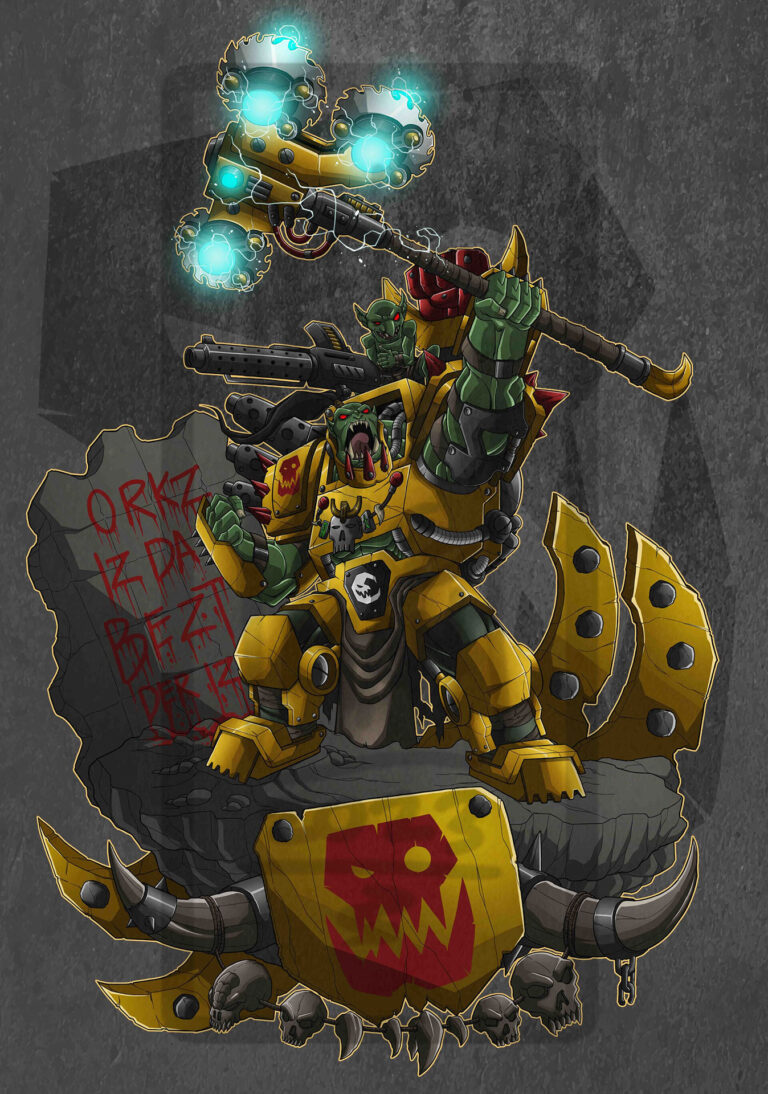 Ork Warboss by Charles Bautista 