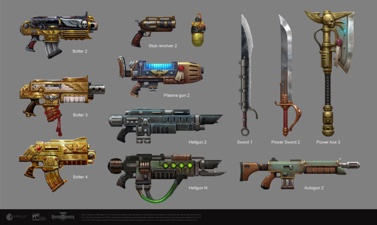 Rogue Trader Weapons by Ilia Bodaikin 