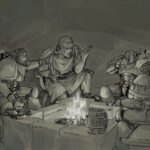 Guilliman and the Wolves by MamonnA