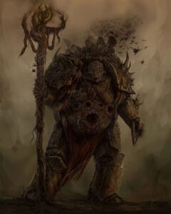 Plague Marine Sorcerer by Sevra