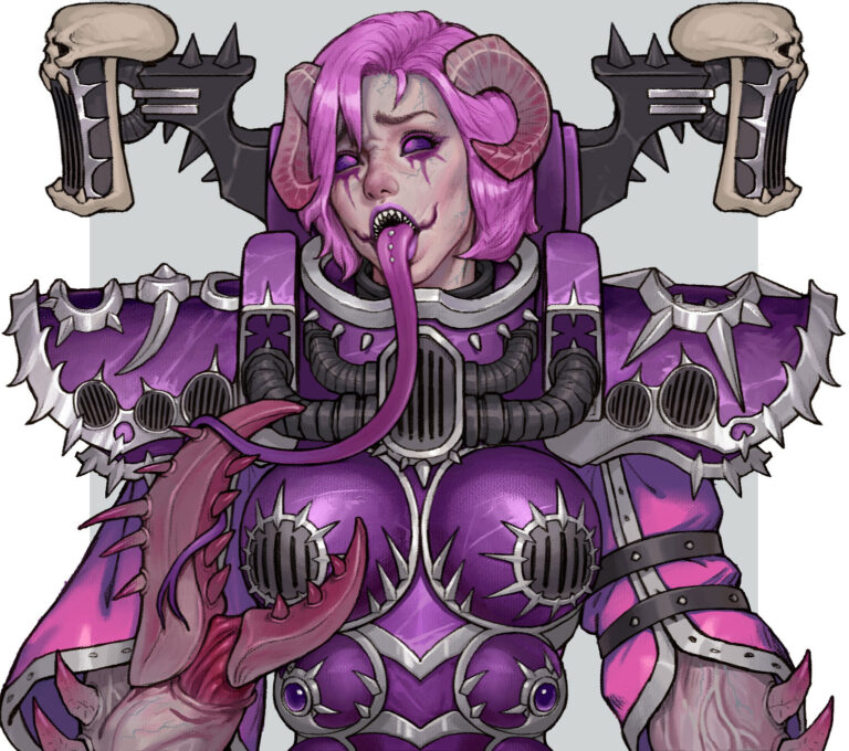 Slaanesh Fallen Sister by Yang Zheyy 