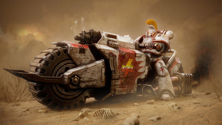 Space Marine Outrider by Christophe Durand Deshaies