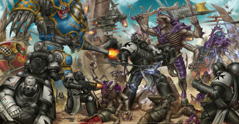 Tyranids vs Imperium by Daniel Mitchell 