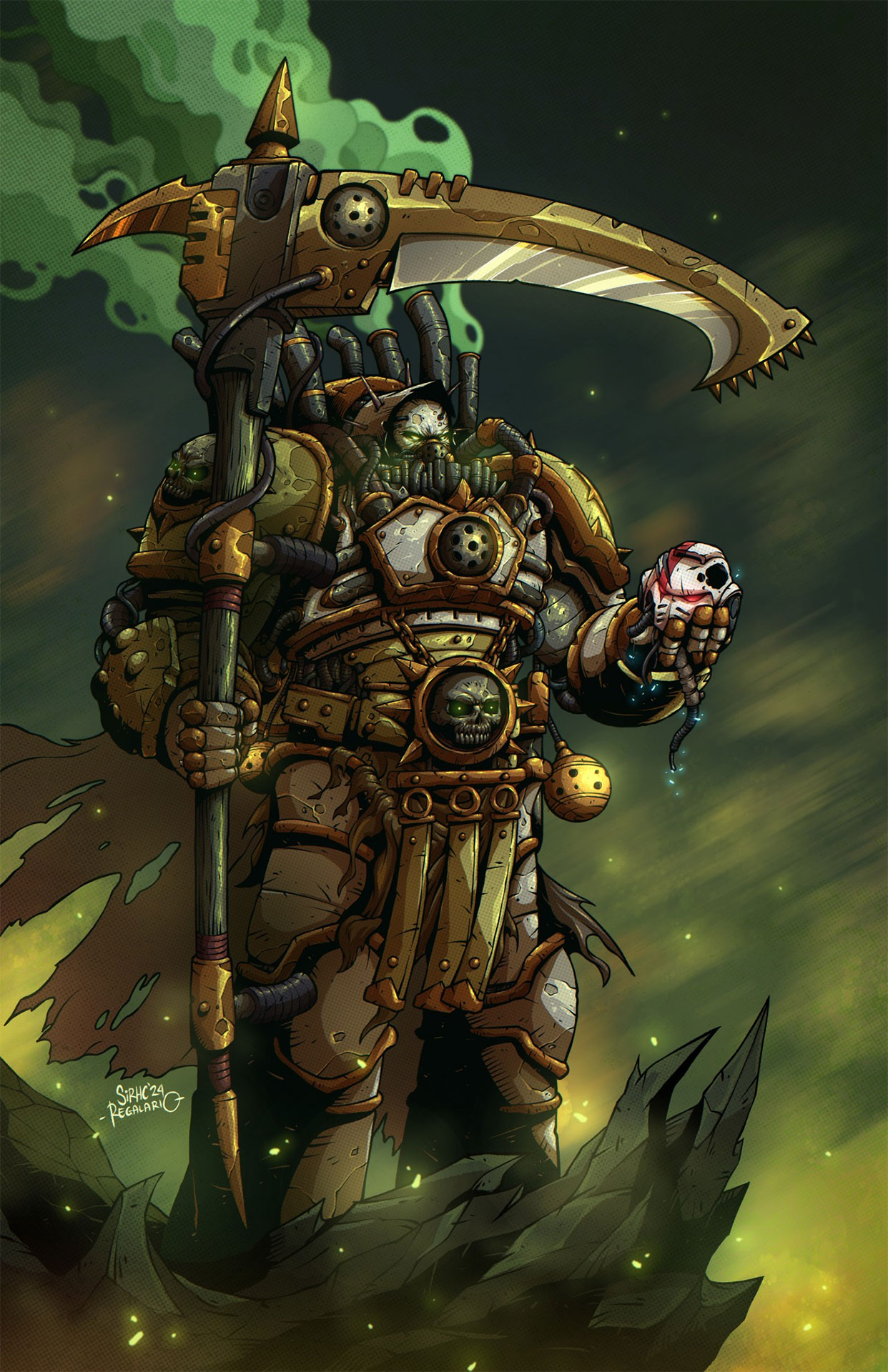 Mortarion Art By Christopher Regalario 40K Gallery Mortarion Art By Christopher Regalario 40K Gallery