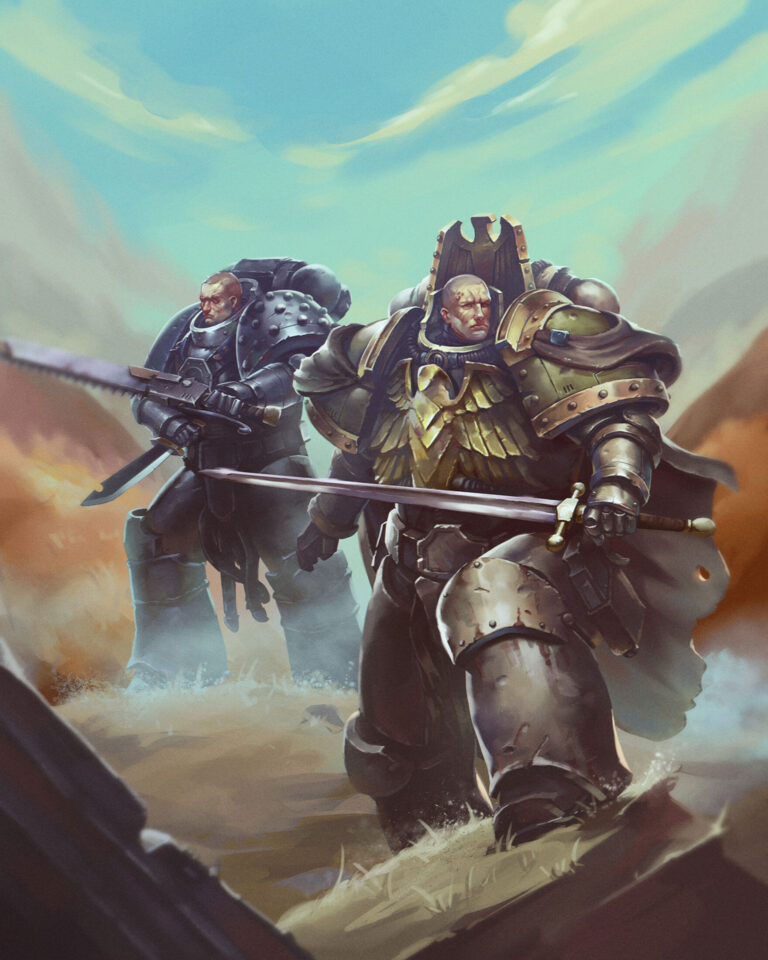 Nathaniel Garro and Garviel Loken by Vitaly Perevoshikov Nathaniel Garro and Garviel Loken by Vitaly Perevoshikov
