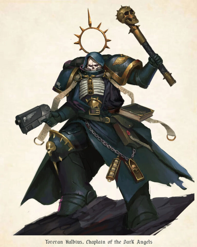 Dark Angels Chaplain by Daniel Purnama 