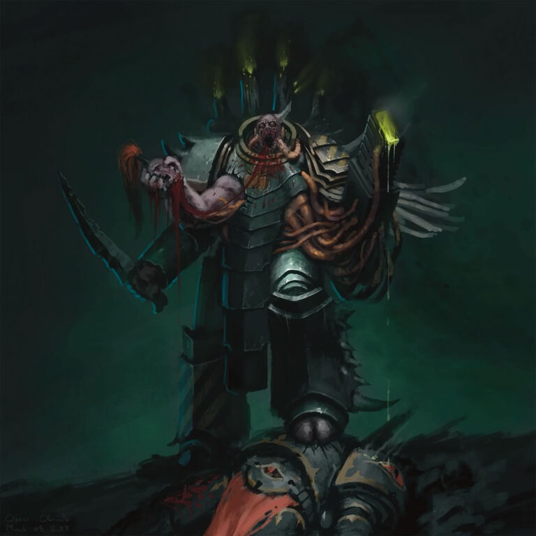 Nurgle Possessed Iron Warrior by Oscar Obando 