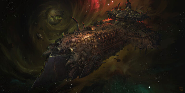 Nurgle Starship by Dmitrii Ustinov 
