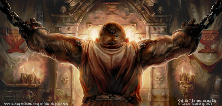 Space Marine in Chains by Sam Manley 