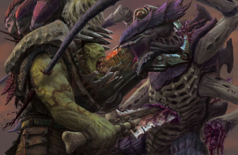Ork Vs Tyranid by Alex Cristi