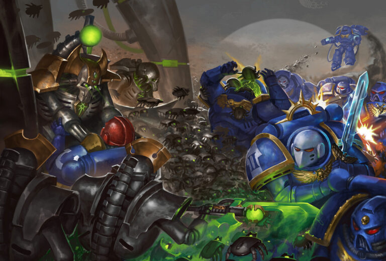 Ultramarines vs Necrons by Gij Arentz 