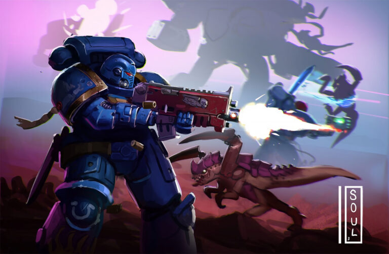 Ultramarines vs Tyranids by soul_ant19 
