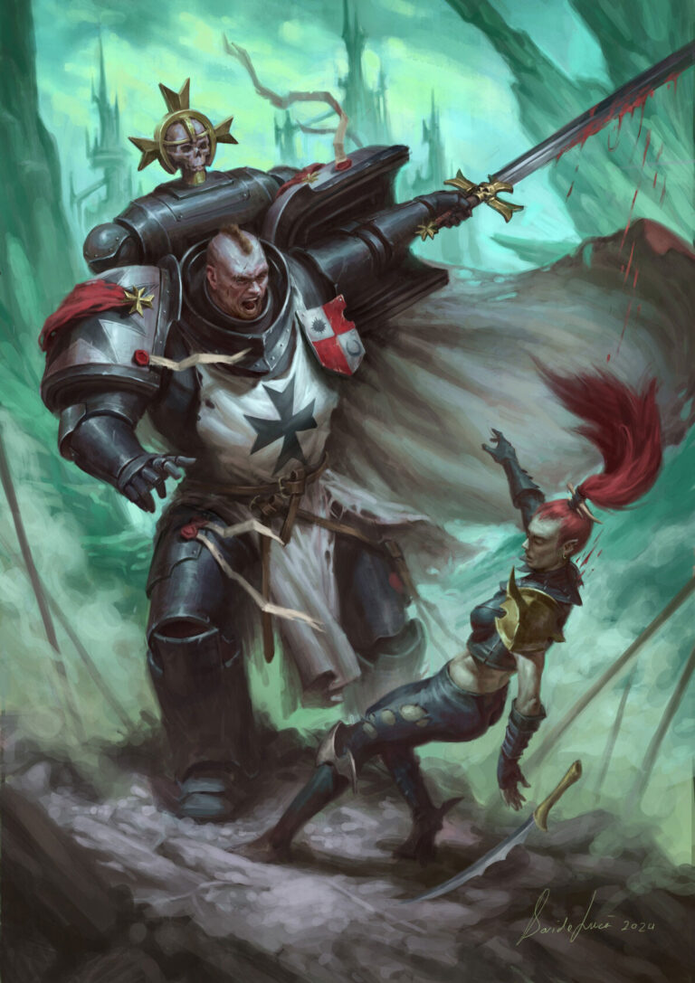 Black Templar vs Drukhari by Davide Lucà Black Templar vs Drukhari by Davide Lucà