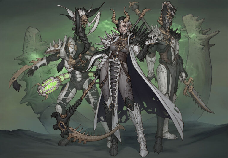 Chaos Eldar of Malal by Yang Zheyy 