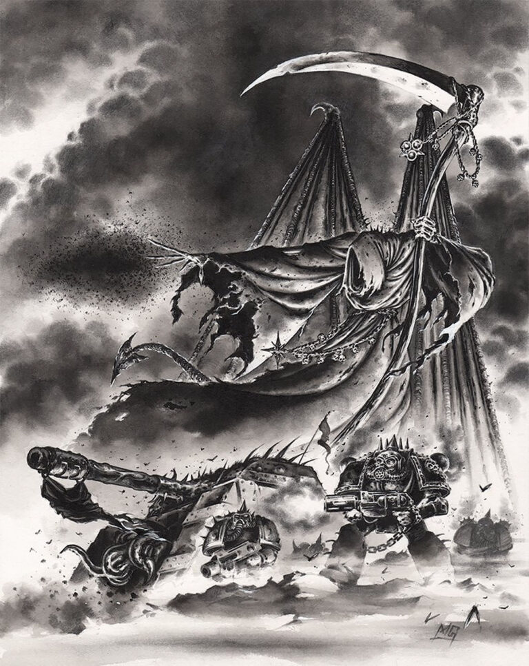 Mortarion by Mark Gibbons 