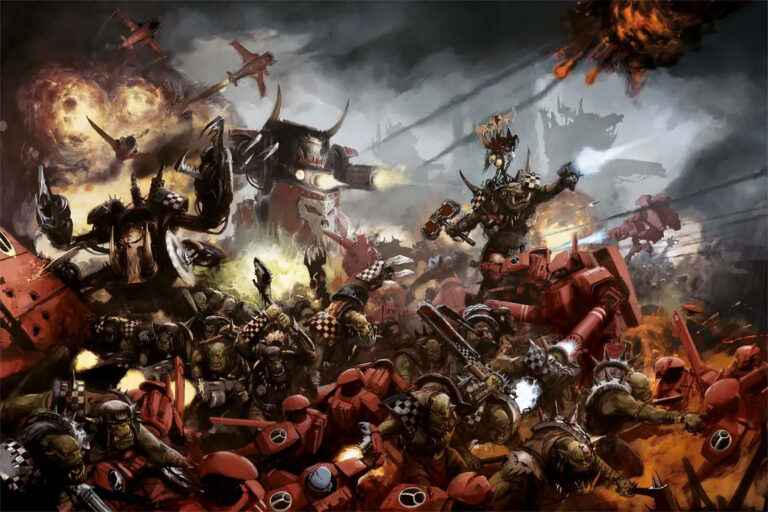 Orks vs T’au by Alex Boyd