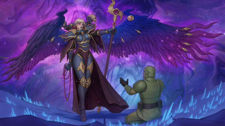Sister with Wings by Yang Zheyy 