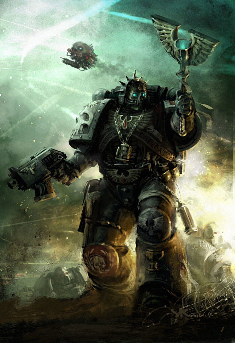 Blood Angel Chaplain by Stefan Kopinski