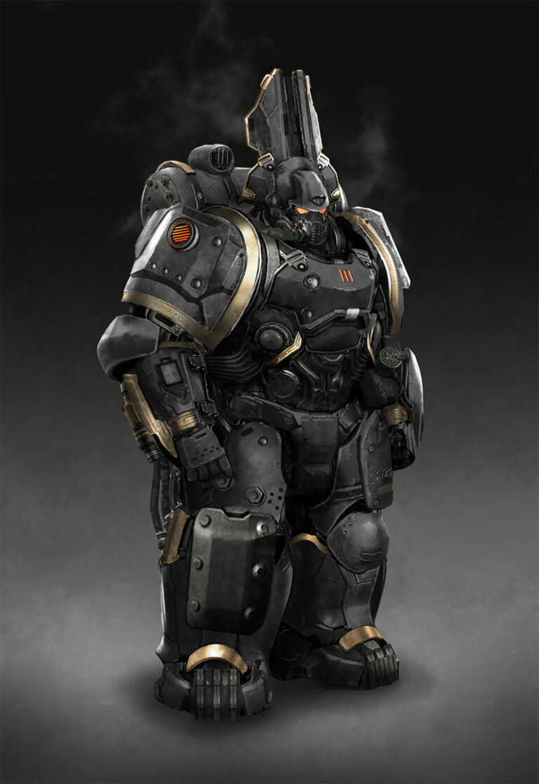 Dieselpunk Space Marine by Vincentius Matthew