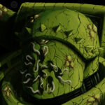 Plague Marine Portrait by Casey Landreth (eCOG Media | 40k_gallery)