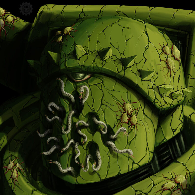 Plague Marine Portrait by Casey Landreth 