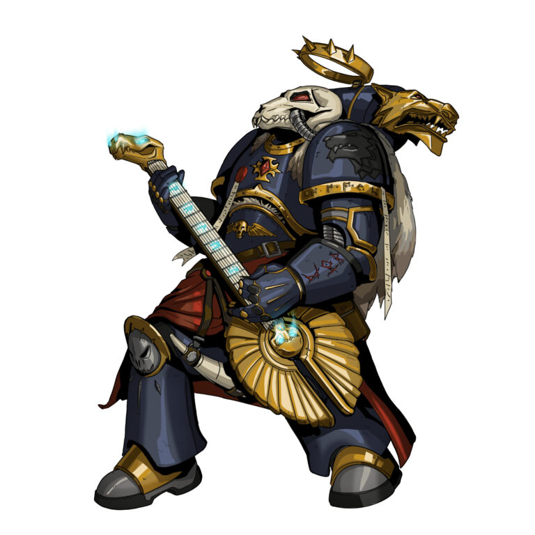 Space Marine Guitarist by Matías Pascual 