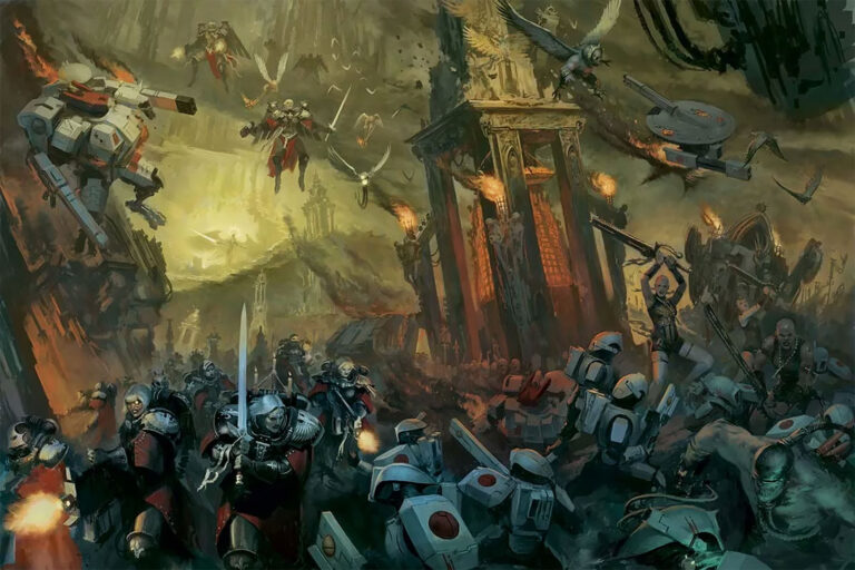 Adeptus Sororitas vs T’au by Phil Moss 