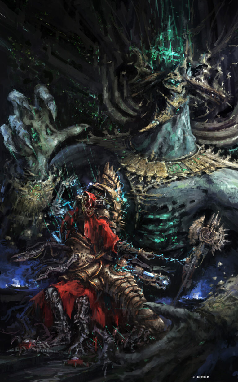 Belisarius Cawl and C’tan Zarhulash by Dmitry Brushray 