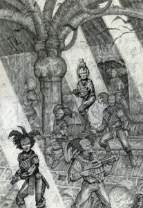Confrontation by Tony Ackland