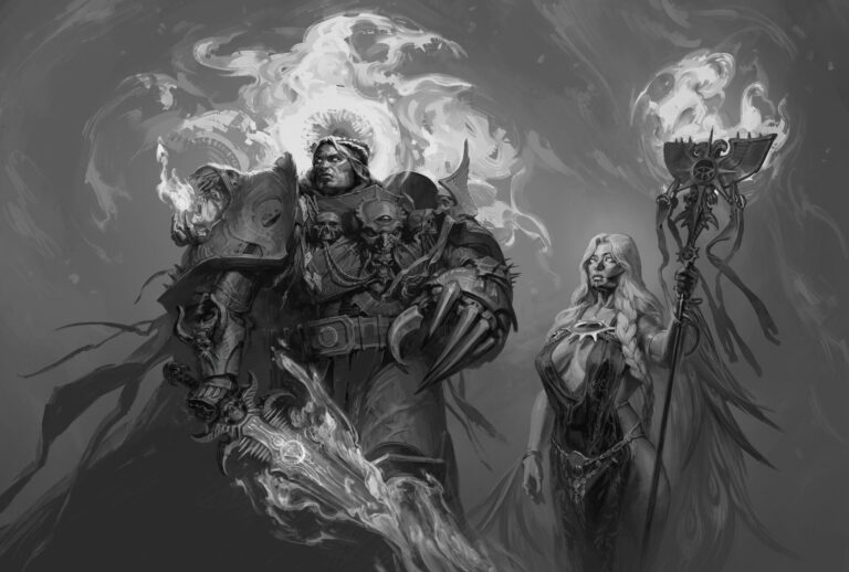 Evil Emperor and Erda by Ruslan Korovkin 