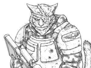 Warhammer 40K Felinids Artwork