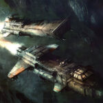 Shark Assault and Starhawk Bomber by Zachary Graves (Columbussage)