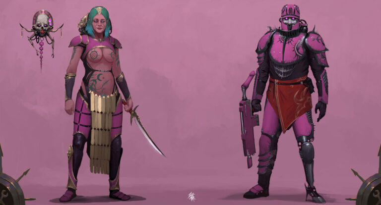 Slaanesh Cultists by Marat Tazhitdinov 