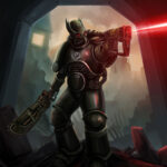 Space Marine / Brotherhood of Steel by Beka Chipchiuri (bchipchiuri | Bekachipo)