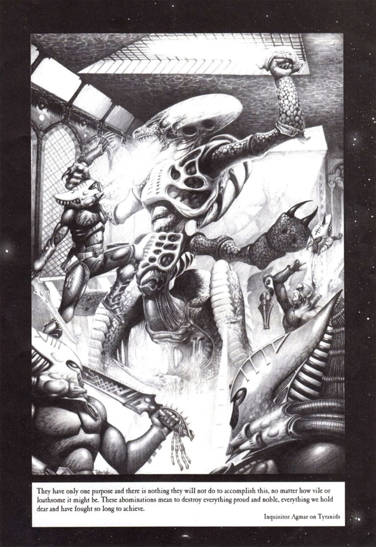 Tyranids vs Aeldari by Stephen Tappin