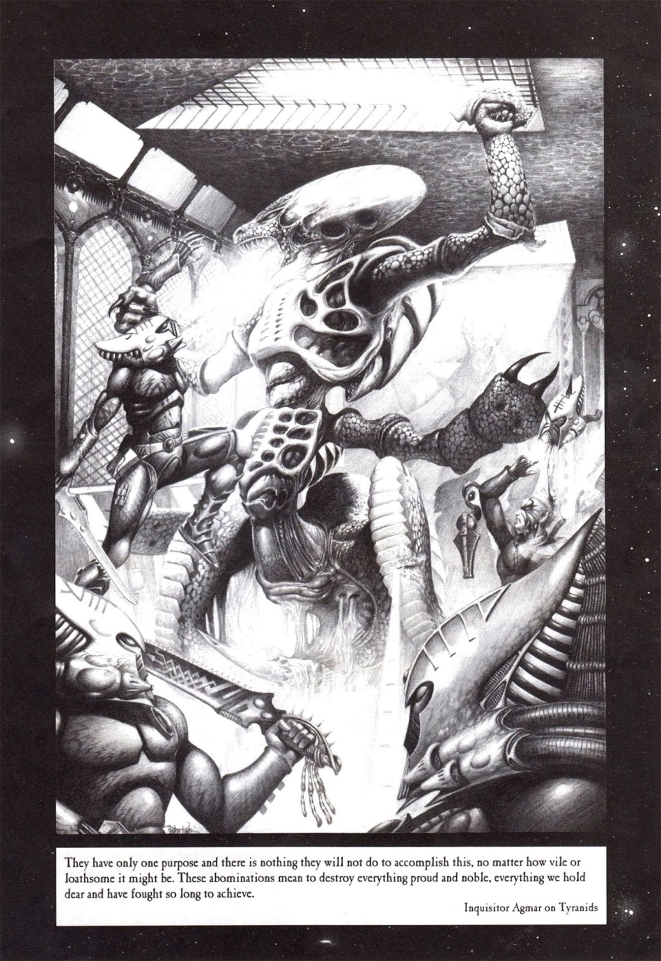 Tyranids vs Aeldari by Stephen Tappin Tyranids vs Aeldari by Stephen Tappin