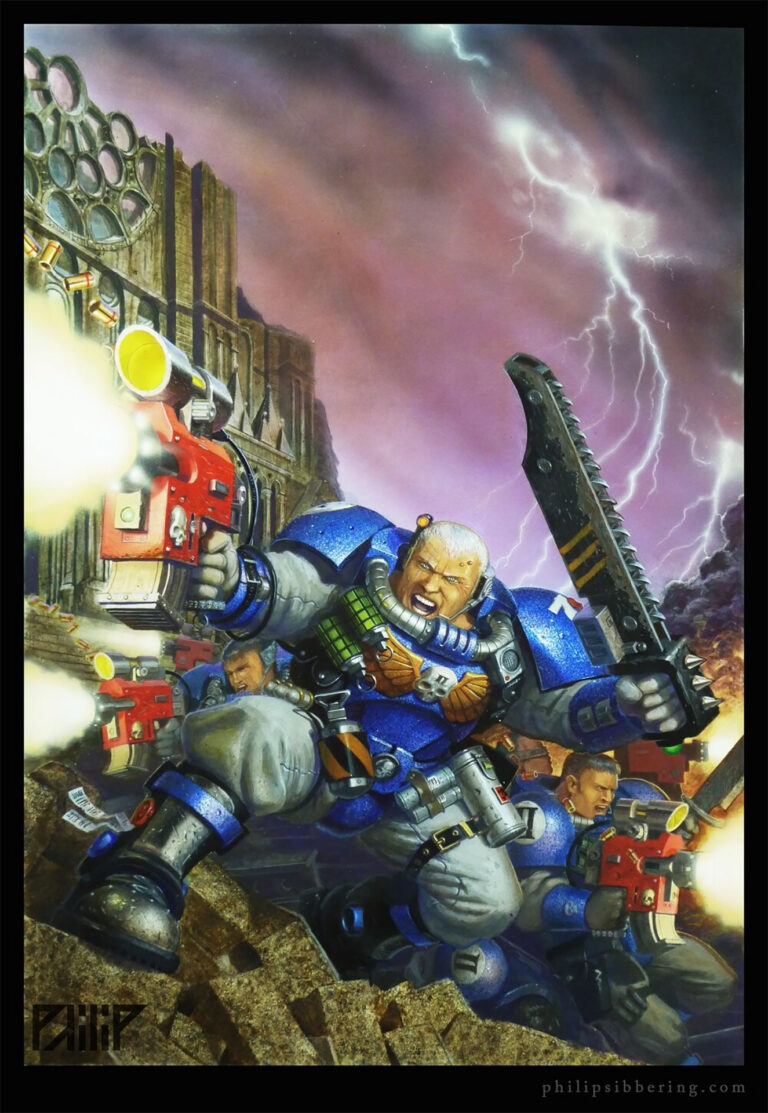 Ultramarine Scouts by Philip Sibbering 