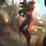 Aeldari Guardians by Nacho Molina (nachomolina | nachomolinaart)