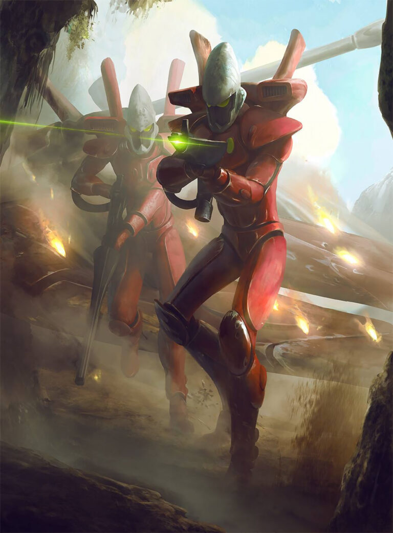 Aeldari Guardians by Nacho Molina 