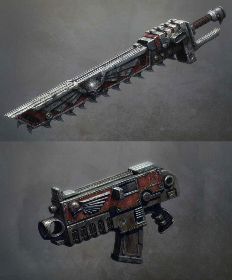 Chainsword and Bolter by Gareth Hector