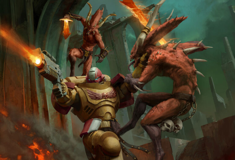 Bloodletters of Khorne by Mike Szabados