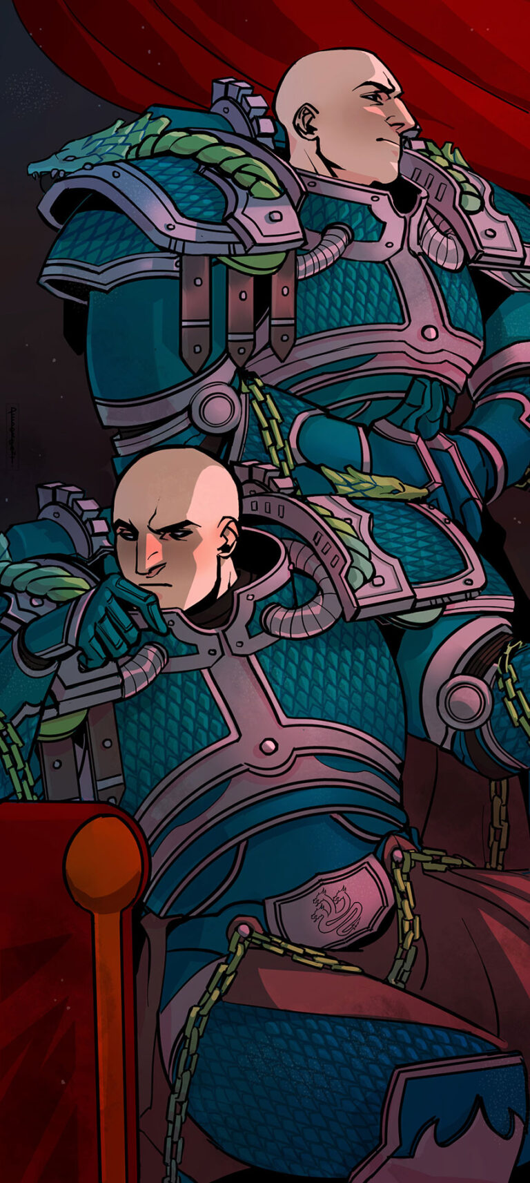 Alpharius Omegon by Alexander Bagryany 