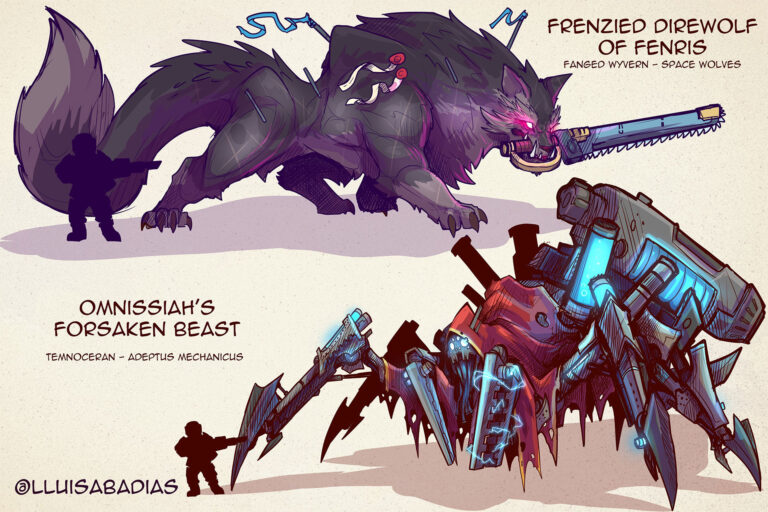 Mars and Fenris by Lluis Abadias 