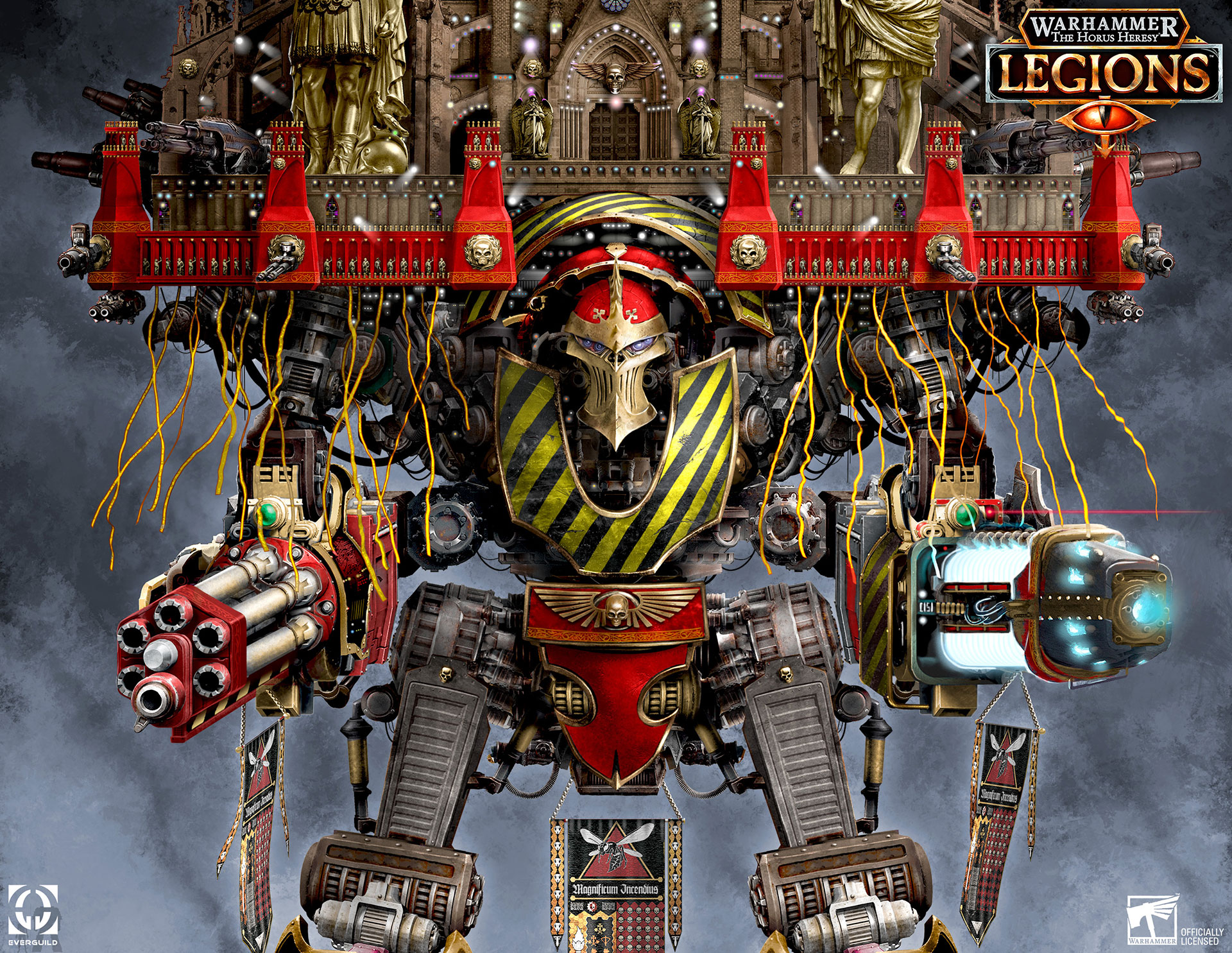 Titan Magnificum Incendius - Art by Israel Llona - 40K Gallery