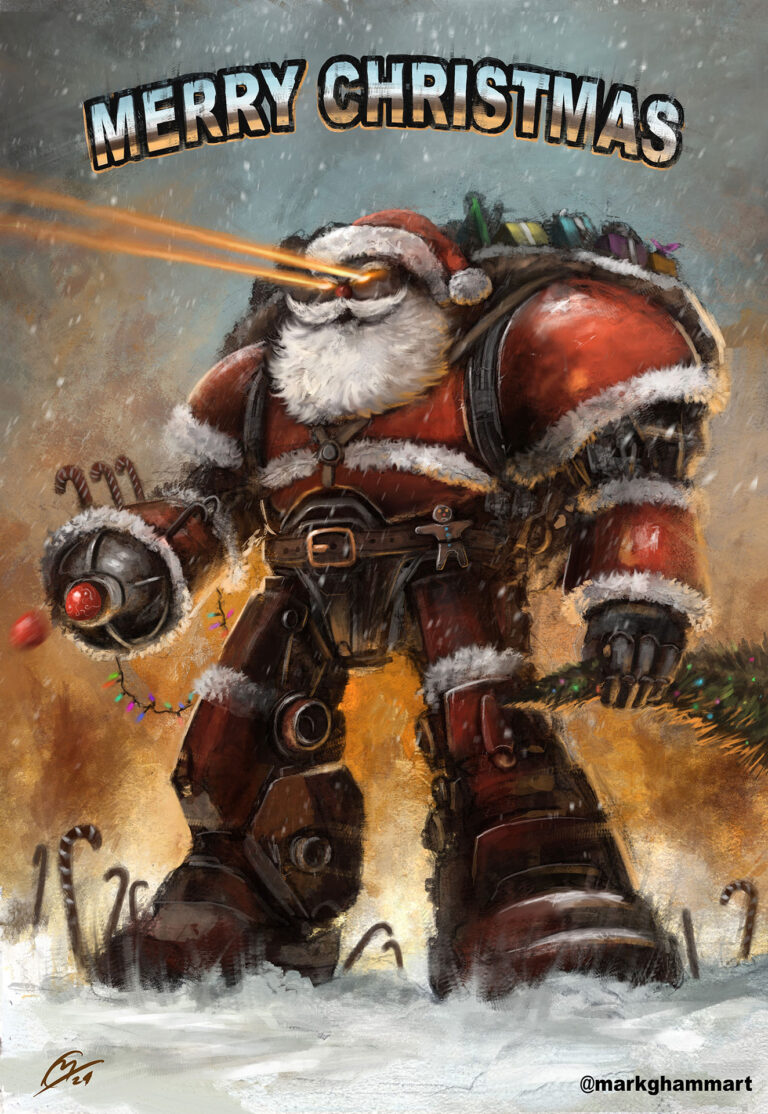 Mecha Santa by Mark Graham 