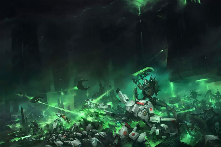 Necrons vs T’au by Jaime Martinez 