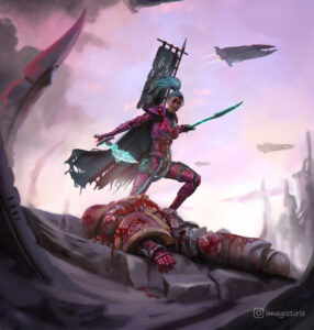 Imagist Iris Artwork