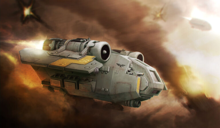 Imperial Navy Arvus Lighter by Andrei Greenchuk 